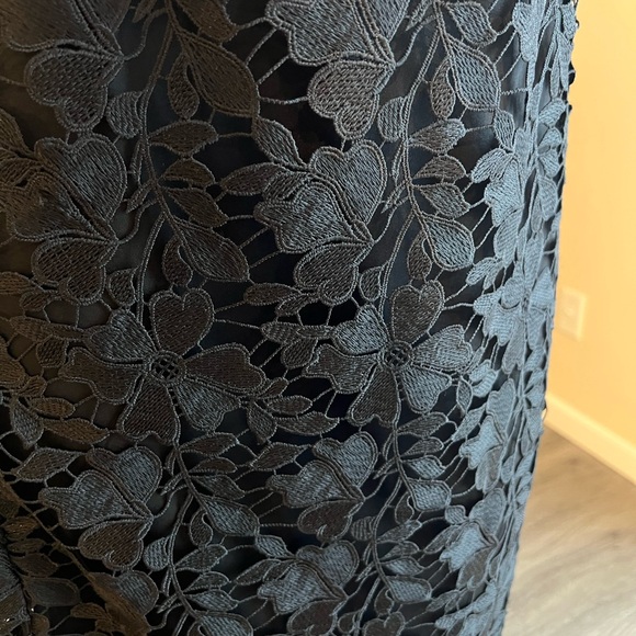 A New Day - Women's Lace Midi A-Line Skirt - A New Day Black L Black. - Picture 5 of 12